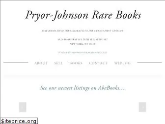 pryorjohnsonrarebooks.com