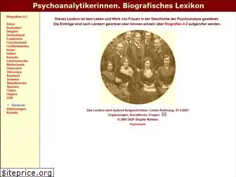 psychoanalytikerinnen.de