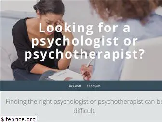 psychotherapies.ca