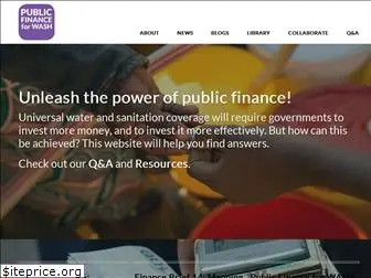 publicfinanceforwash.org