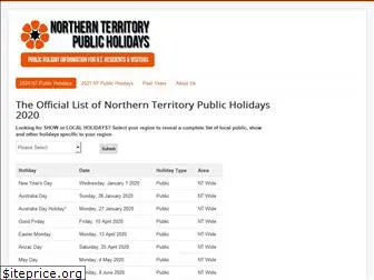 publicholidaysnt.com.au