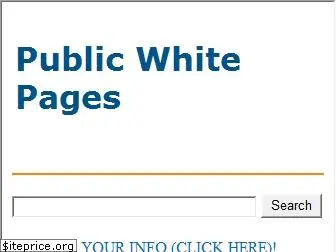 publicwhitepages.com