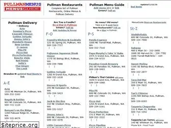 pullmanmenus.com