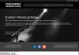 pureenergyproductions.com