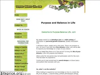 purposebalancelife.com