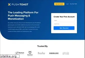pushtoast.com