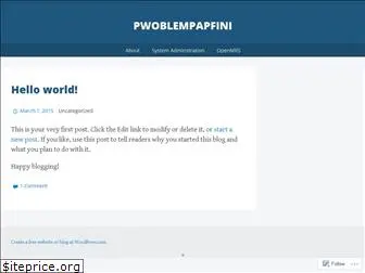pwoblempapfini.wordpress.com