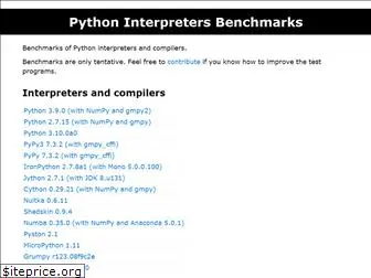 pybenchmarks.org