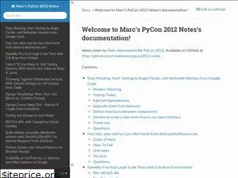 pycon-2012-notes.readthedocs.io