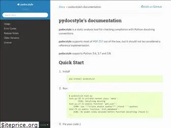 pydocstyle.org