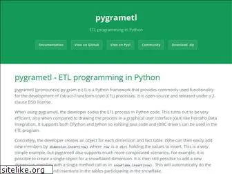 pygrametl.org