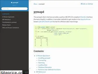 pymapd.readthedocs.io