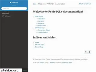 pymysql.readthedocs.io