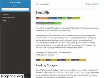 pysoundfile.readthedocs.io
