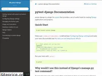 pytest-django.readthedocs.io