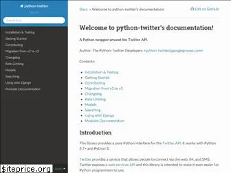 python-twitter.readthedocs.io
