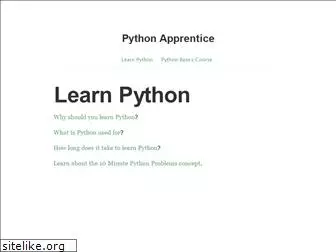 pythonapprentice.com