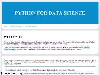 pythonfordatascience.org