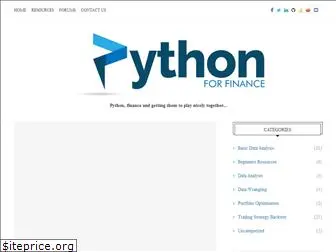 pythonforfinance.net