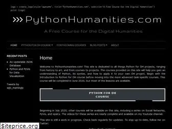pythonhumanities.com