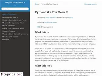 pythonlikeyoumeanit.com