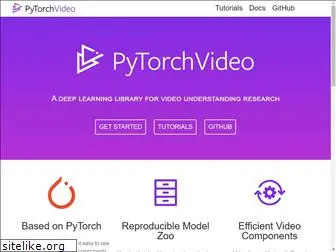 pytorchvideo.org