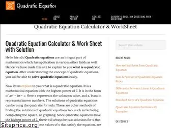 www.quadraticequation.net