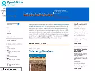quaternaire.revues.org