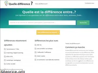 quelle-difference.fr