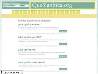 quesignifica.org