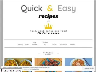 quickandeasyrecipes.co.uk