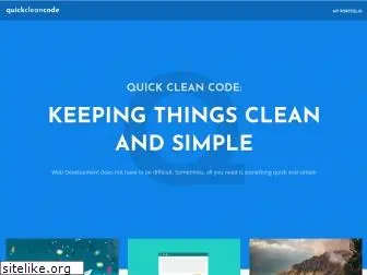 quickcleancode.com