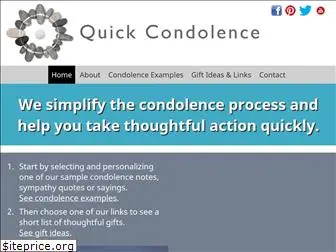 quickcondolence.com