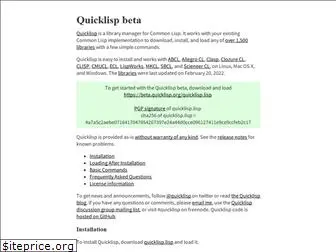 quicklisp.org