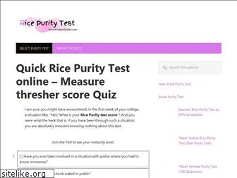 quickricepuritytest.com