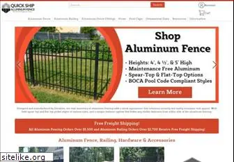 quickshipaluminumfence.com