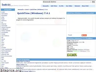 quicktime-windows-7-4-1-indir.indir21.com