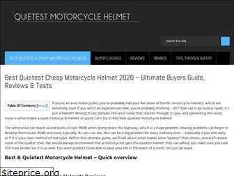 quietestmotorcyclehelmet.com
