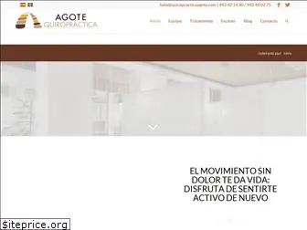 quiropracticaagote.com