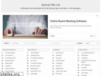 quizuptitlelist.com