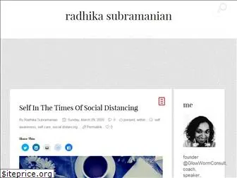 radhikasubramanian.com