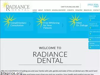 radiancedentalmn.com