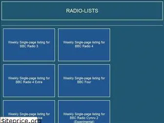 radio-lists.org.uk