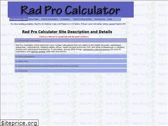 radprocalculator.com