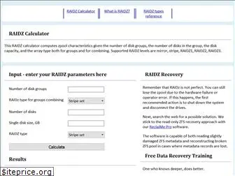 raidz-calculator.com