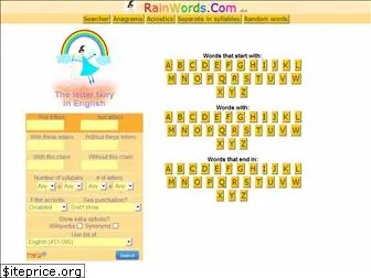 rainwords.com