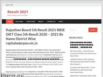 rajasthanboard5thresult.com