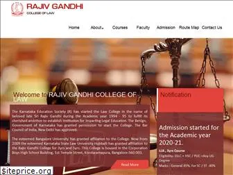 rajivgandhicollegeoflaw.in