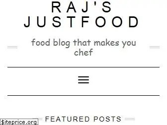 rajsjustfood.com