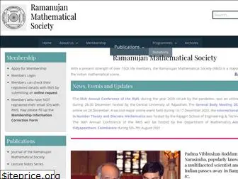 ramanujanmathsociety.org